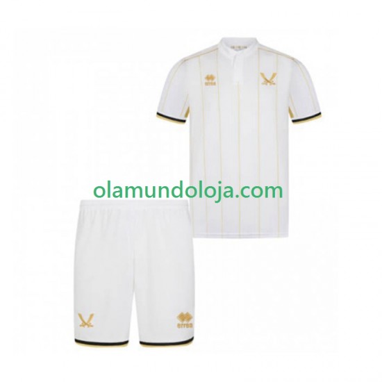 Camisola Sheffield United Criança Equipamento Segundo 2025-2026 Manga Curta